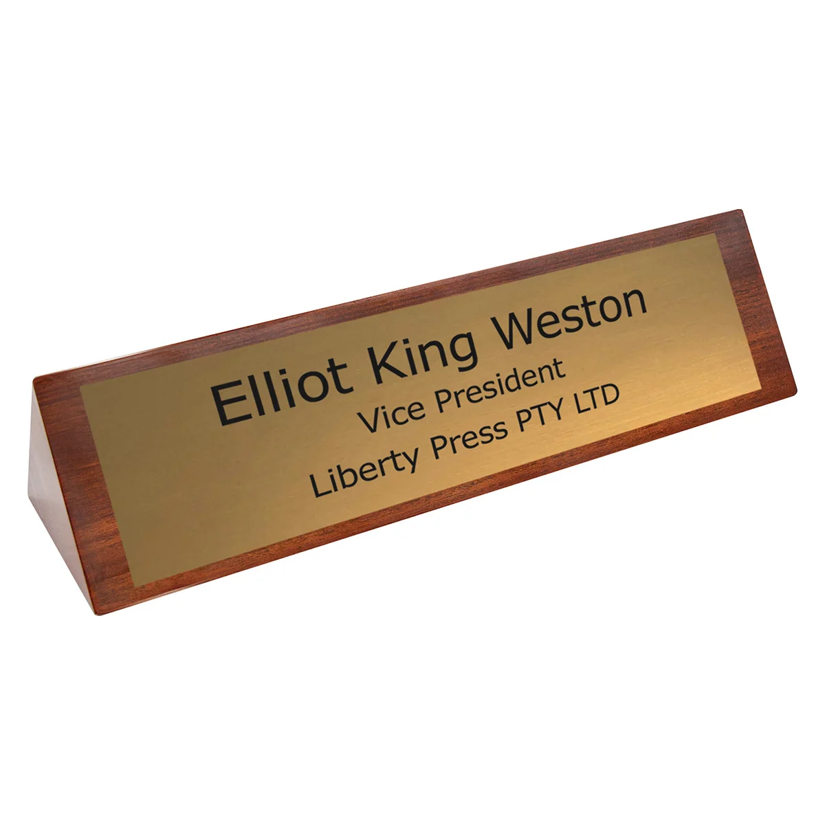lnb Timber name bar with timber construction