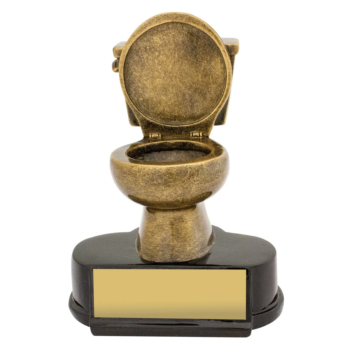 12501-gold Gold toilet award 50mm insert with resin construction
