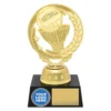 n512a-gold Gold torch - logo with plastic construction