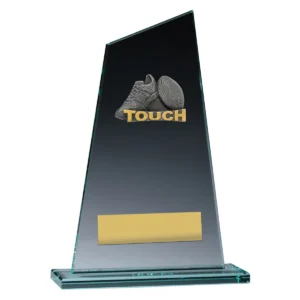 Touch peak glass with glass construction