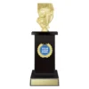 f550a-black Black tower series with plastic / timber construction