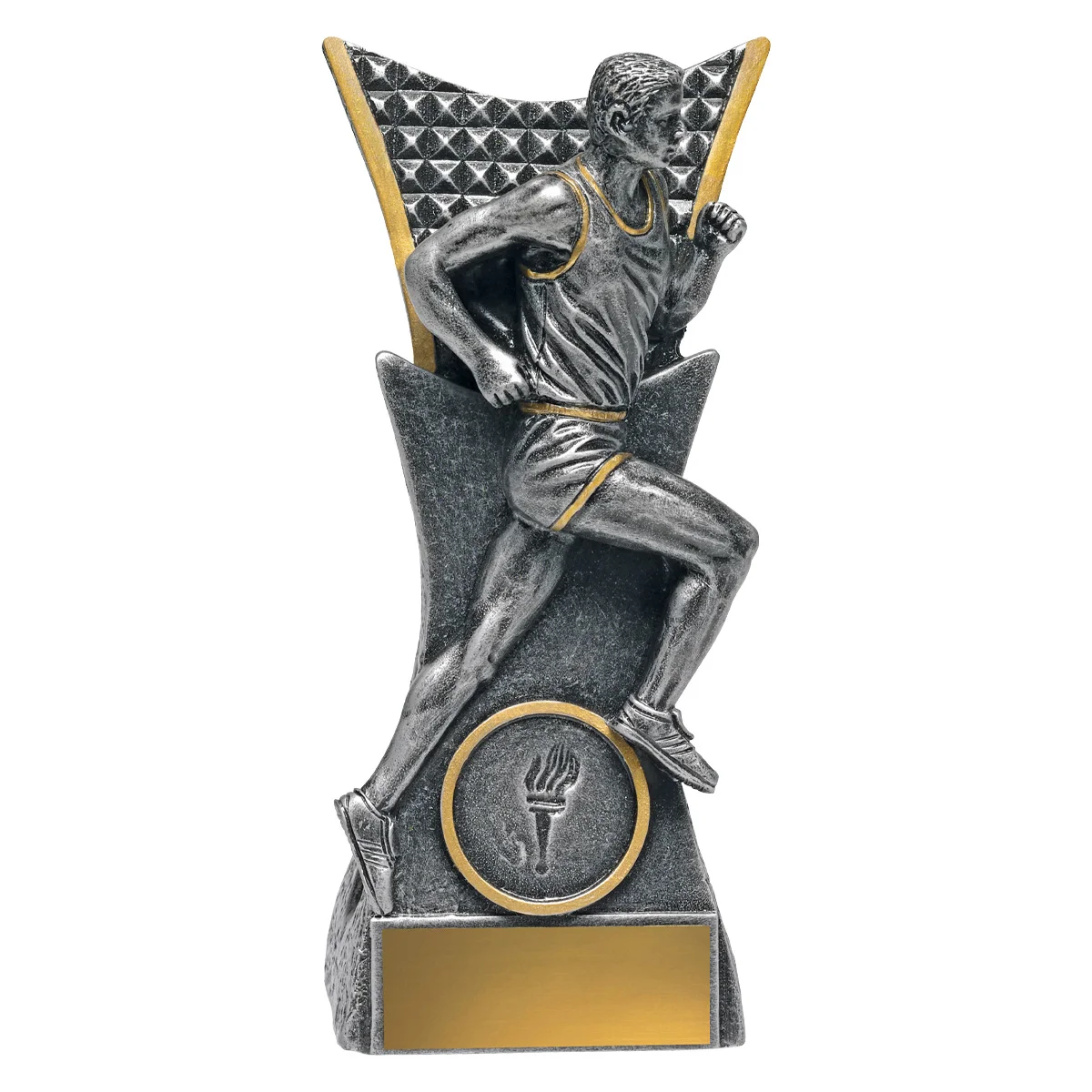 29158a-silver Silver track male vanguard with resin construction
