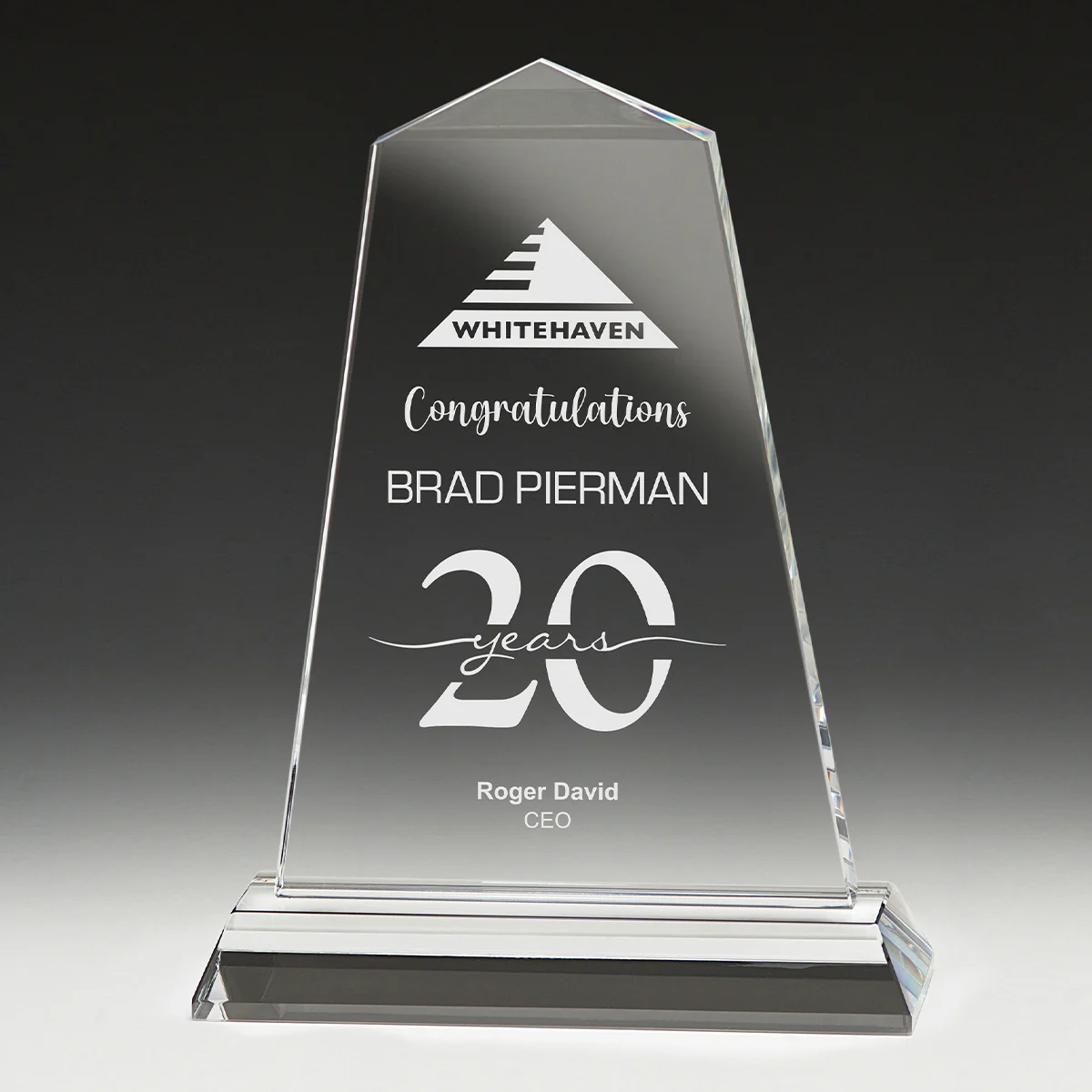 ct191a-grey-bg Tribute award with crystal construction