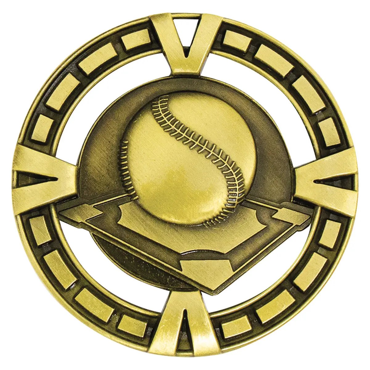 my903g-gold Gold varsity baseball / softball with metal construction