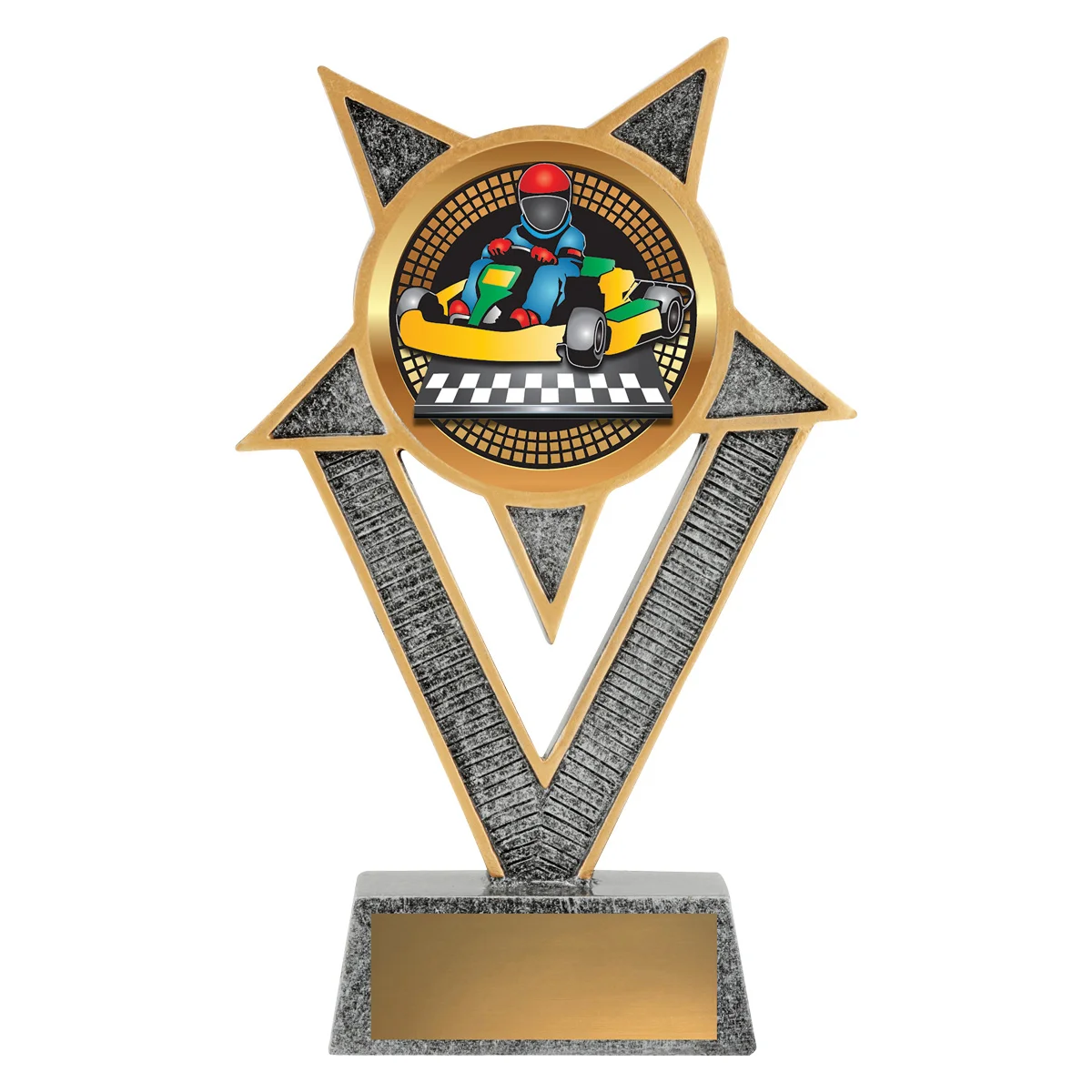 ven65a-silver Silver ventura - go kart with resin construction
