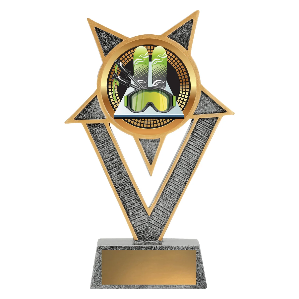 ven91a-silver Silver ventura - ski with resin construction
