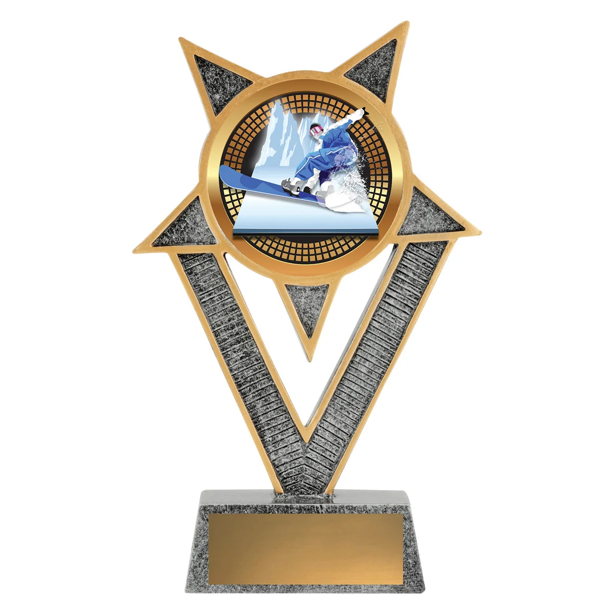 ven92a-silver Silver ventura - snowboarding with resin construction