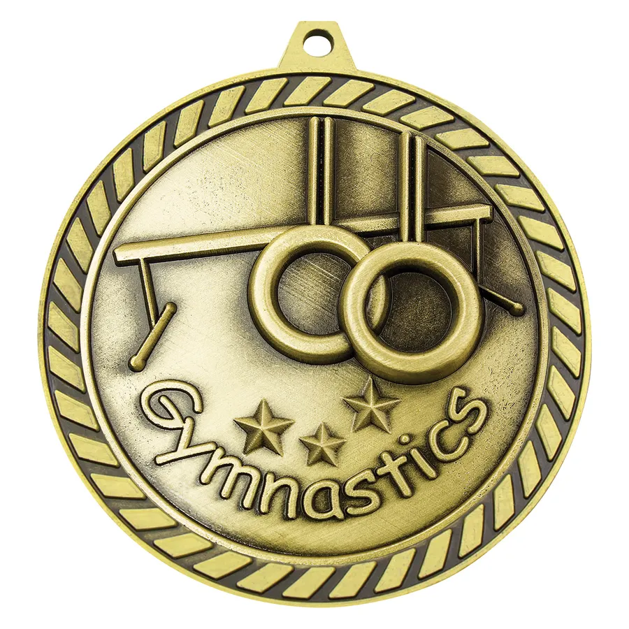 mmv614g-gold Gold venture medal gymnastics with metal construction