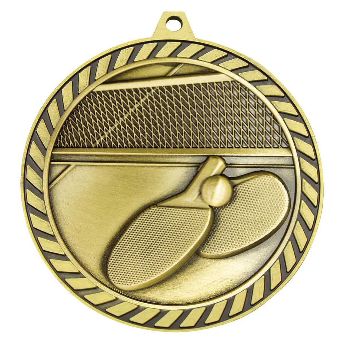 mmv666g-gold Gold venture medal table tennis with metal construction