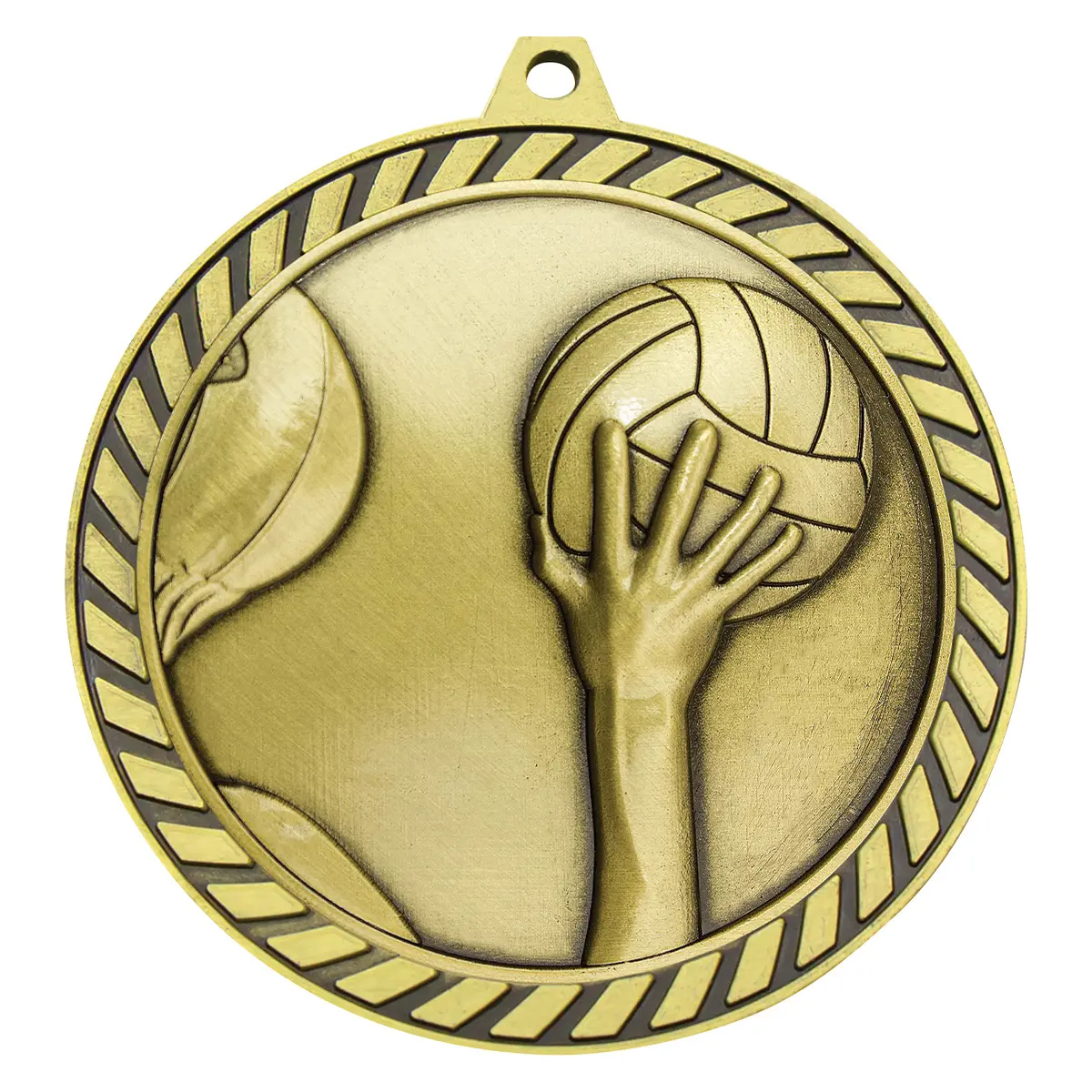 mmv670g-gold Gold venture medal water polo with metal construction