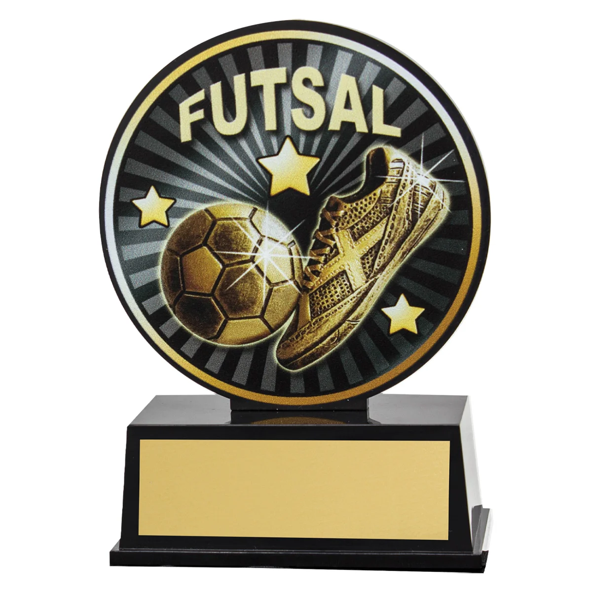 vb04-black Black vibe futsal with plastic construction