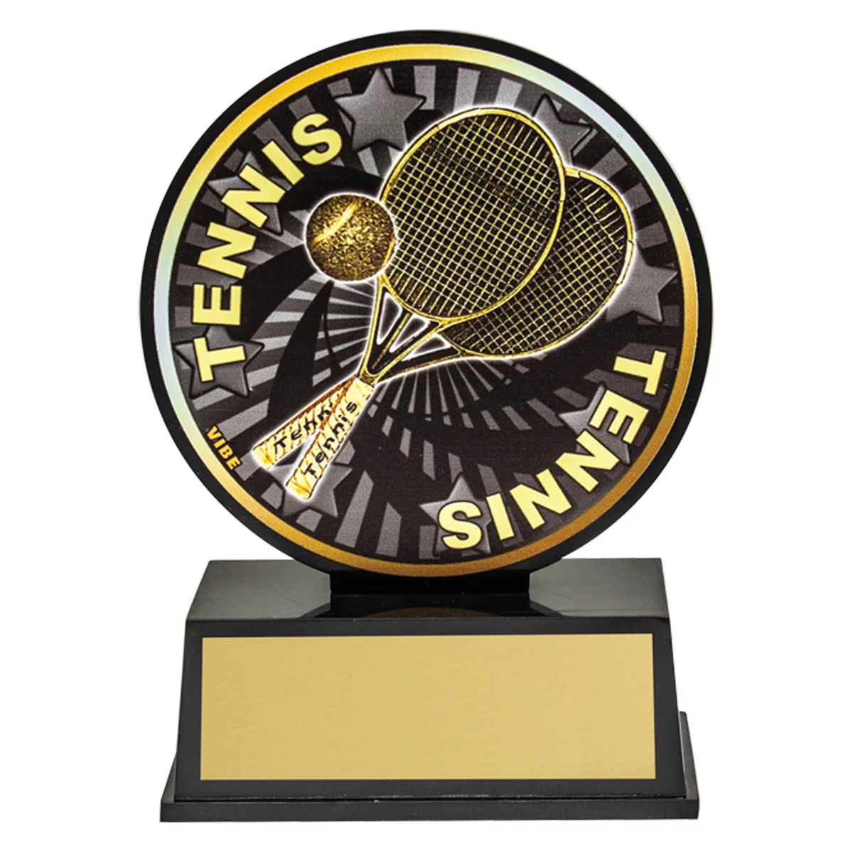 vb18-black Black vibe tennis with plastic construction