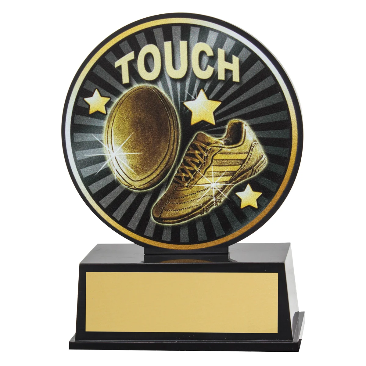 Black vibe touch footy with plastic construction