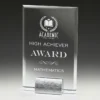 gm101s-grey-bg Vintage glass award with glass / metal construction