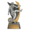 a3188b-silver Silver warrior - male with resin construction