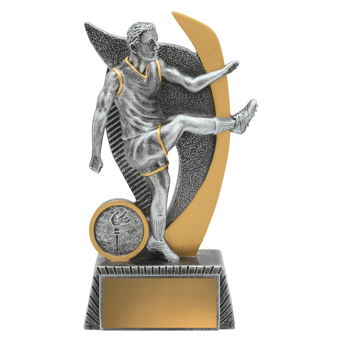 a3188b-silver Silver warrior - male with resin construction