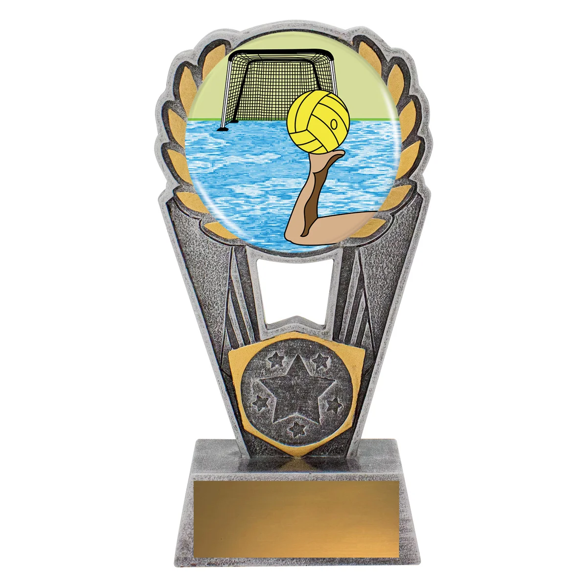psk180a-silver Silver water polo polaris - colour with resin construction