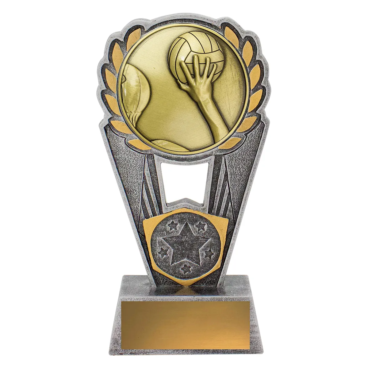 pls170a-silver-and-gold Silver & gold water polo polaris with resin / metal construction