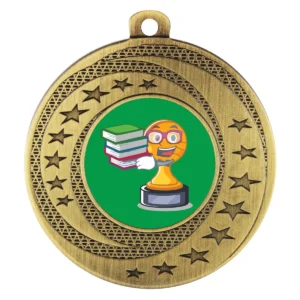 Gold wayfare - academic character with metal construction