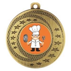 Gold wayfare - chef with metal construction