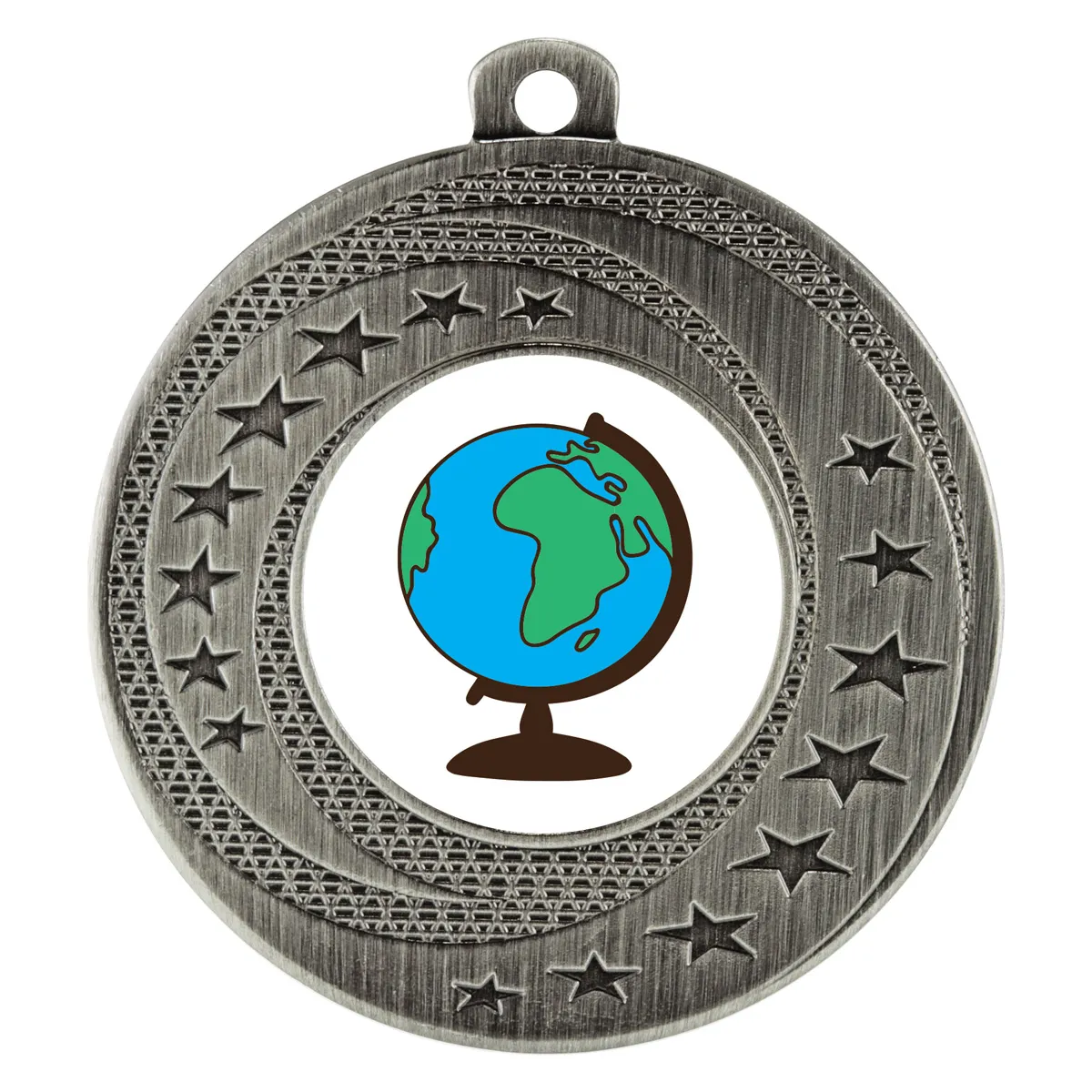 asw129s-silver Silver wayfare - globe with metal construction