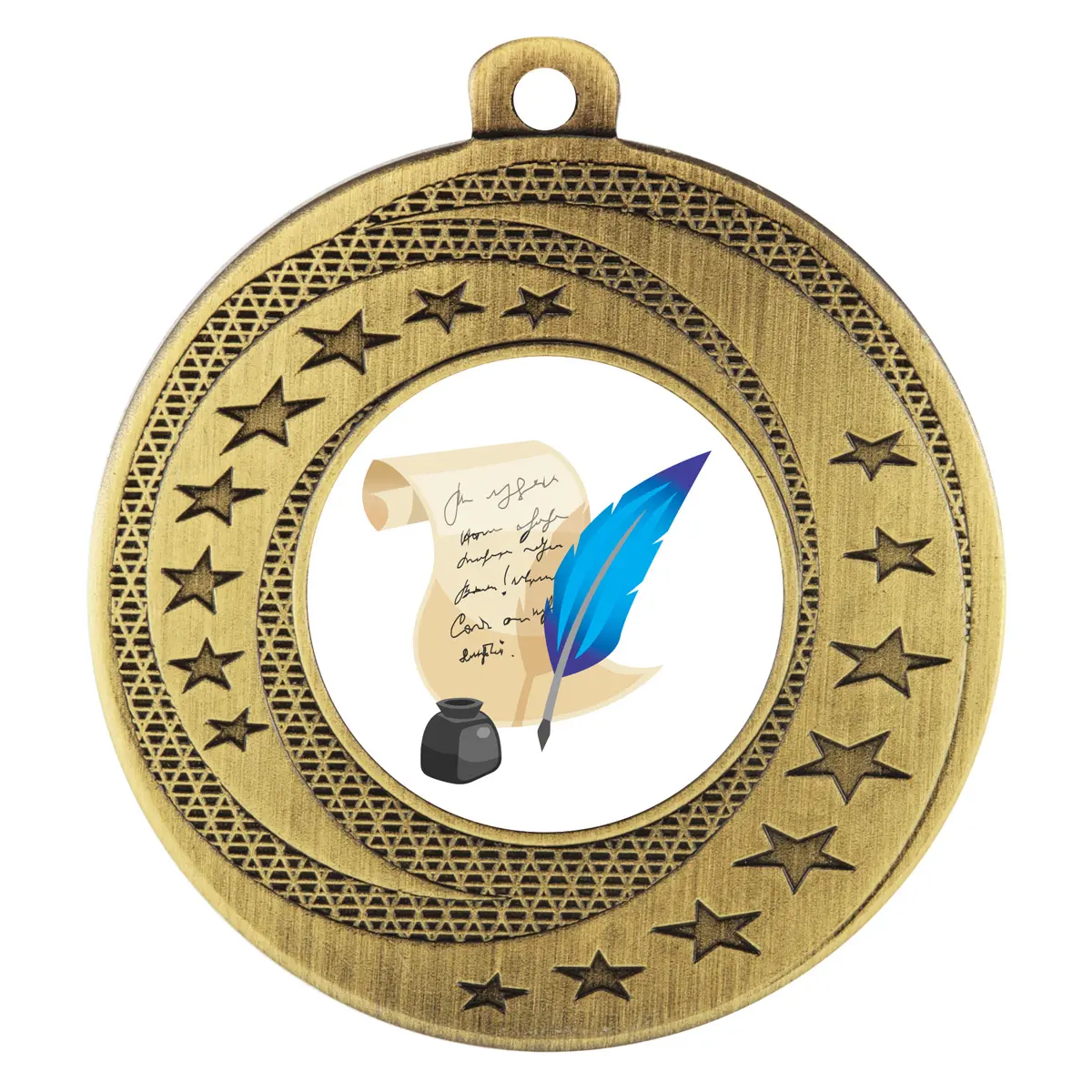 asw126g-gold Gold wayfare - knowledge with metal construction