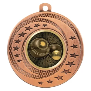 Bronze wayfare medal - bowls with metal construction