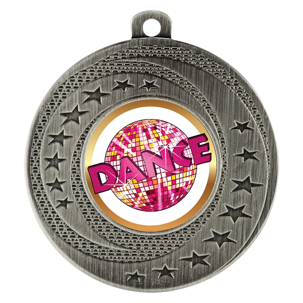 Silver wayfare medal - dance with metal construction