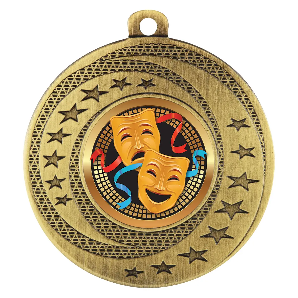 bsw194g-gold Gold wayfare medal - drama with metal construction