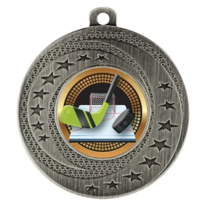 Silver wayfare medal - ice hockey with metal construction