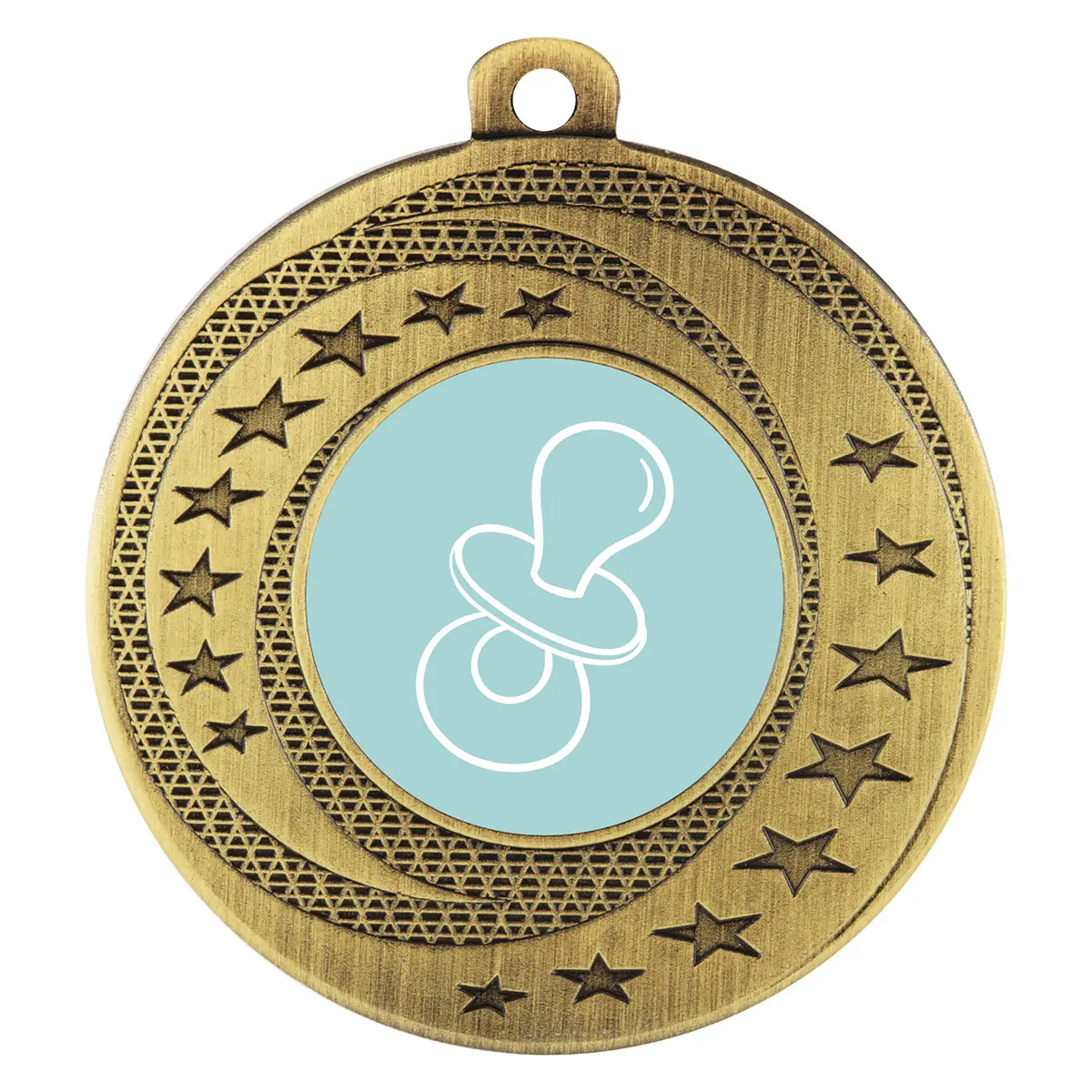 asw120g-gold Gold wayfare - pacifier with metal construction