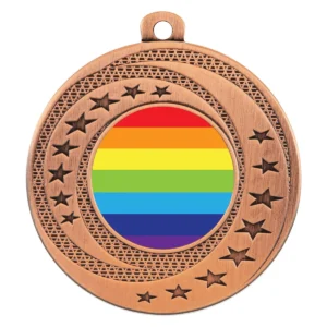 Bronze wayfare - rainbow with metal construction