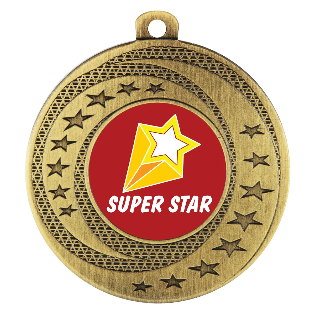asw105g-gold Gold wayfare - super star with metal construction