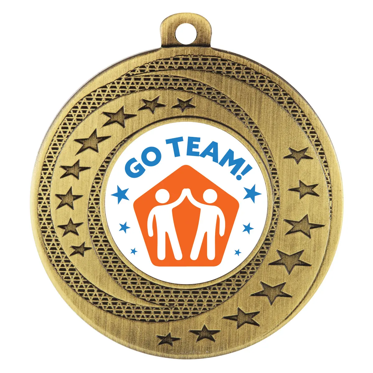 asw144g-gold Gold wayfare - teamwork with metal construction