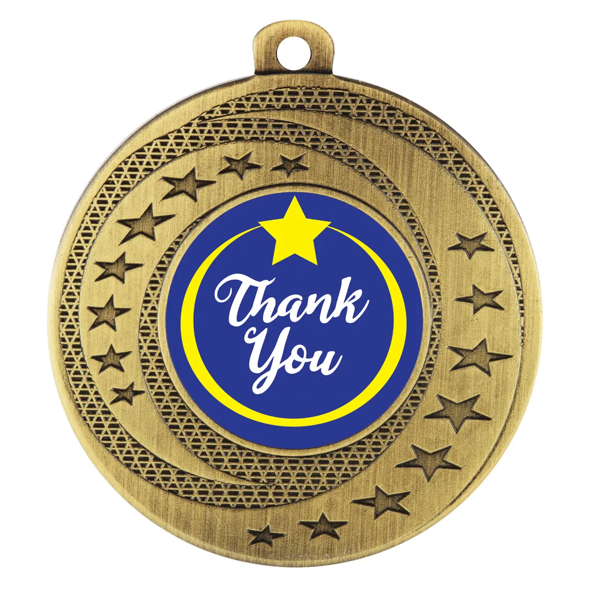 asw130g-gold Gold wayfare - thank you with metal construction