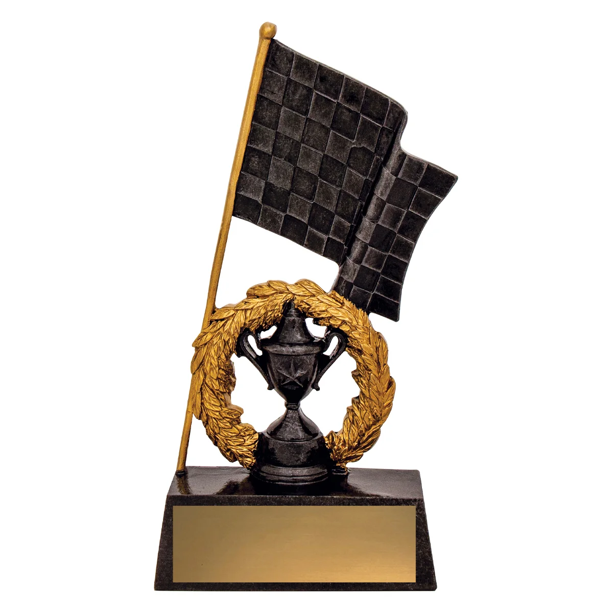 a1204a-black Black winner's cup with resin construction