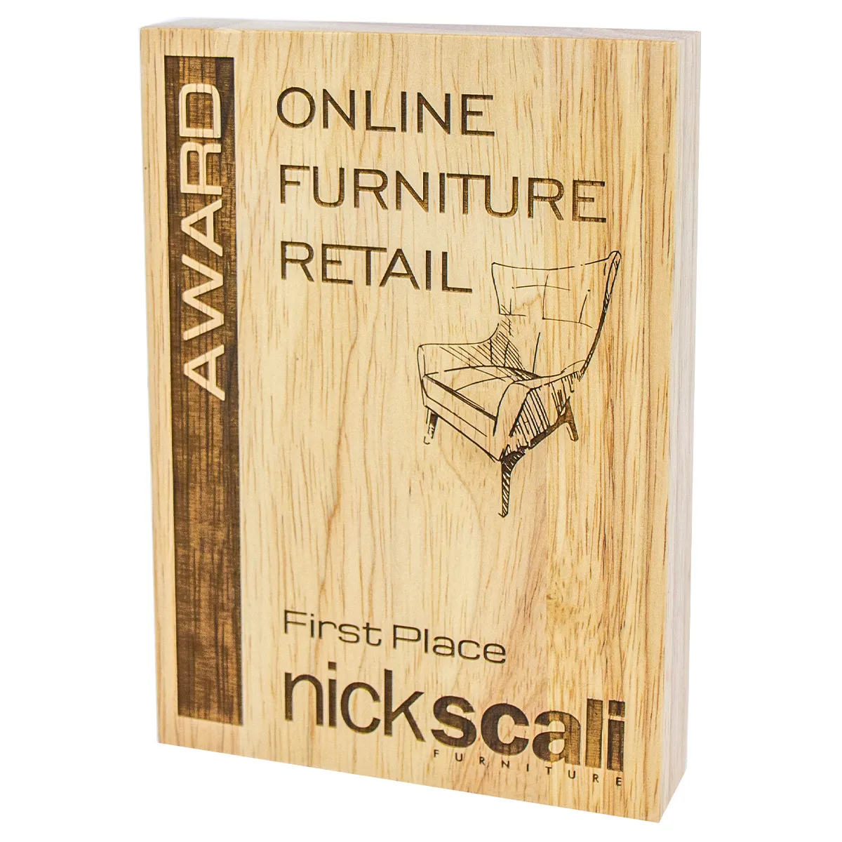 qw175a Wood block with wood construction
