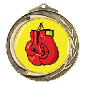 Gold wreath - boxing with metal construction
