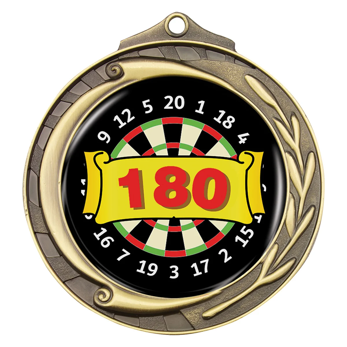 wmk67g-gold Gold wreath - darts 180 with metal construction