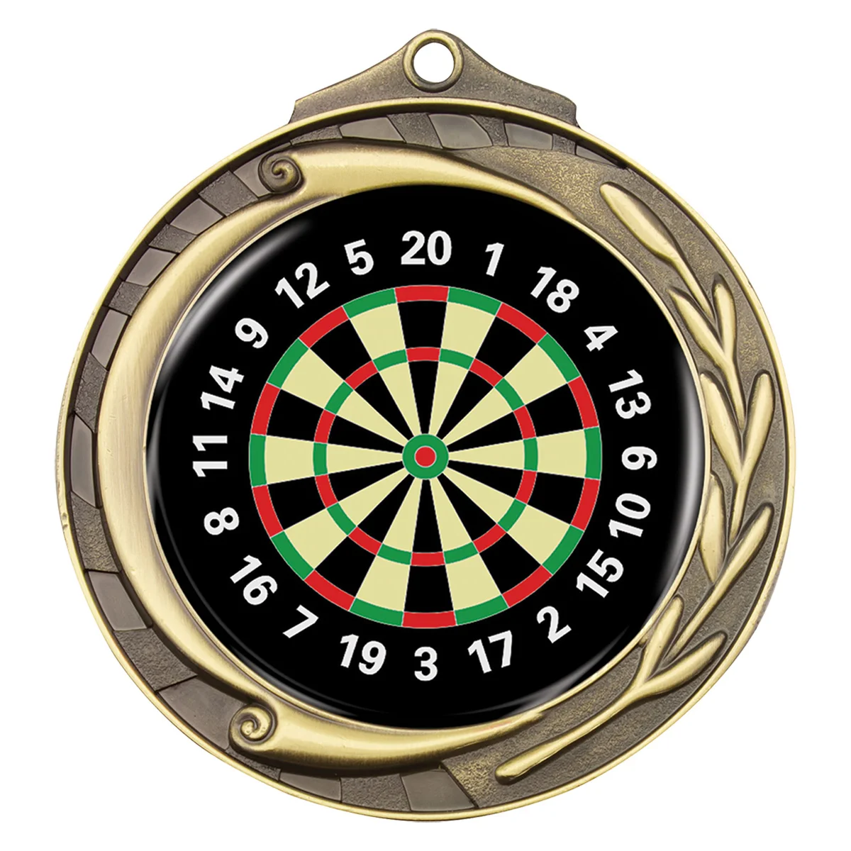 wmk66g-gold Gold wreath - darts with metal construction