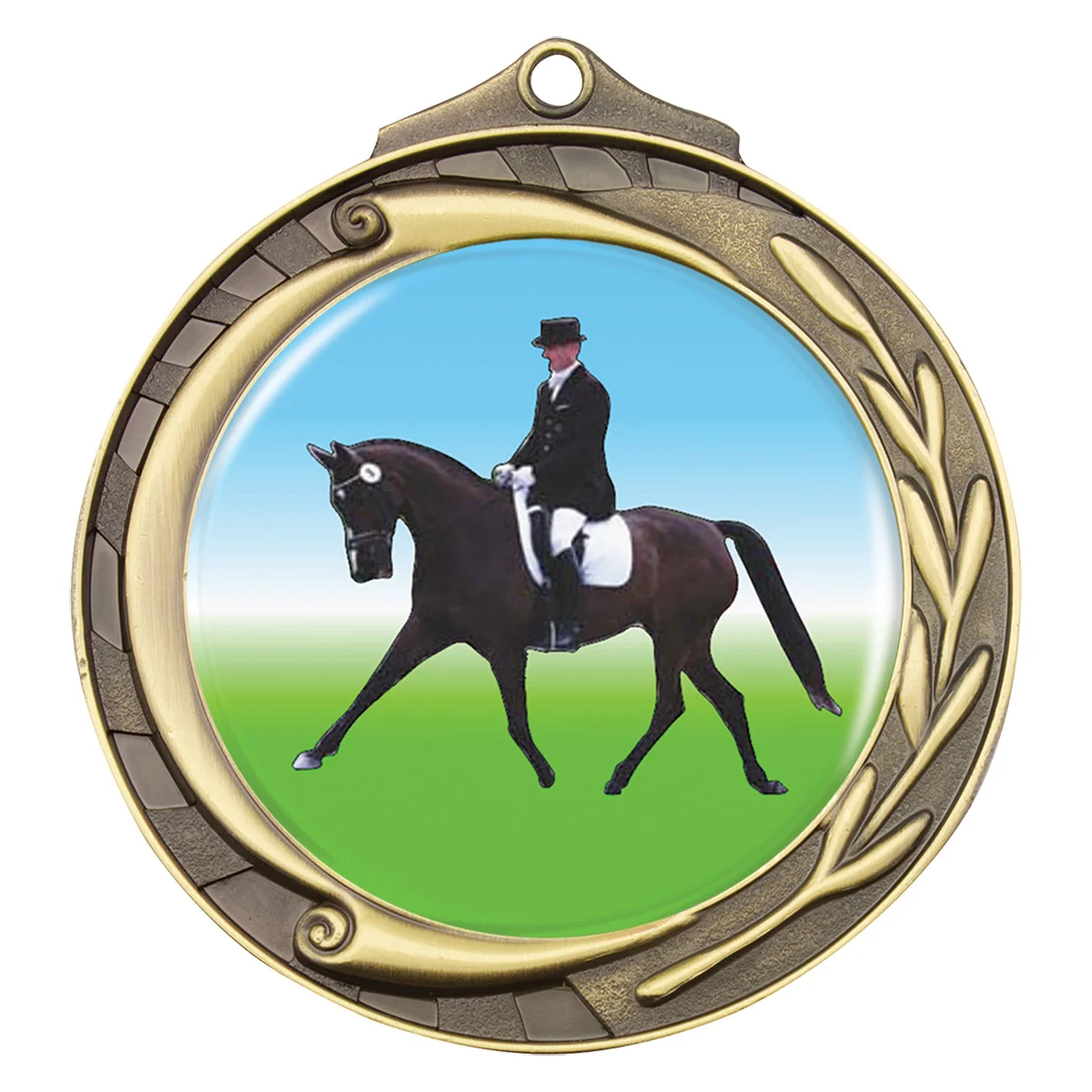 wmk100g-gold Gold wreath - dressage with metal construction