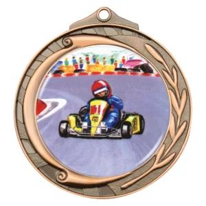 Bronze wreath - go kart with metal construction