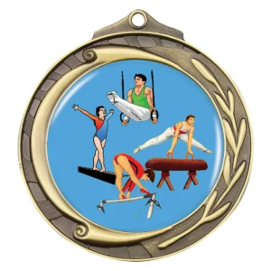Gold wreath - gymnastics with metal construction