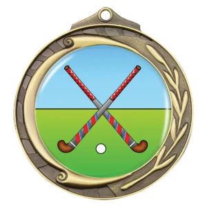 Gold wreath - hockey with metal construction