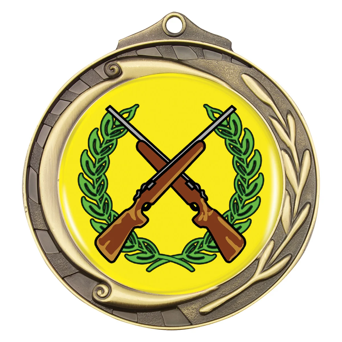 wmk154g-gold Gold wreath - rifles with metal construction