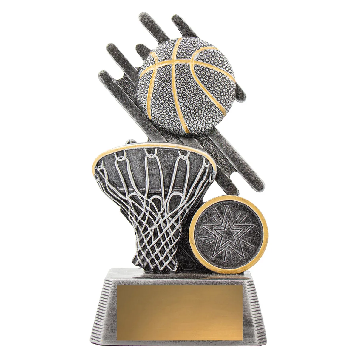 32734a-silver Silver zoom basketball with resin construction