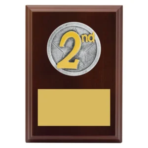 Walnut peak plaque 2nd place with timber construction