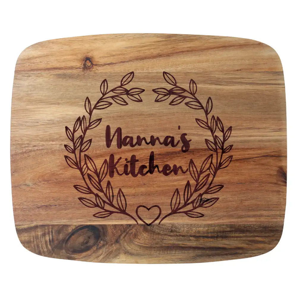 Acacia Board with engraving
