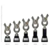 Archery anchor Archery Anchor trophies next to ruler