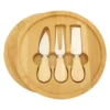 Bamboo Cheese Gift Set open Bamboo Cheese Gift Set opened
